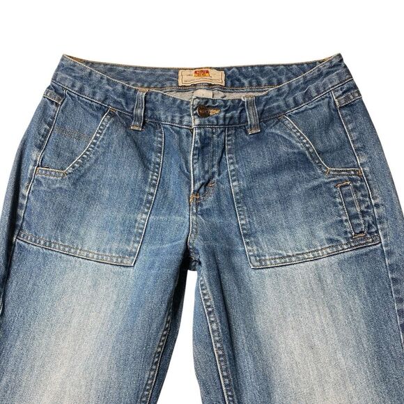 Route 66 Womens Bootcut Blue Denim Jeans Size 8‎ Cotton extra pockets and tab - Picture 2 of 9